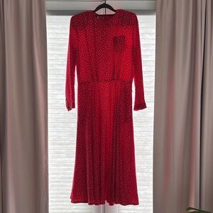 Liz Claiborne Red Long Sleeve Dress